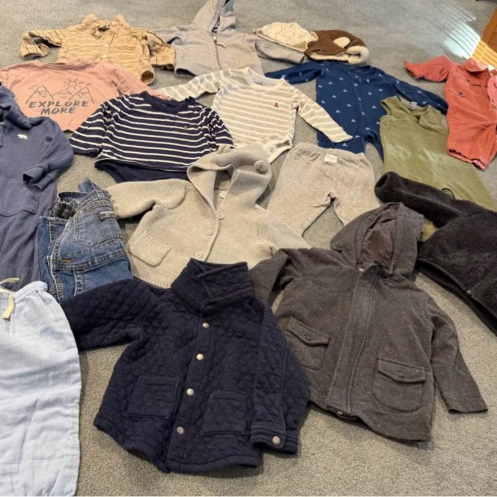 Kids' Navy Quilted Jacket